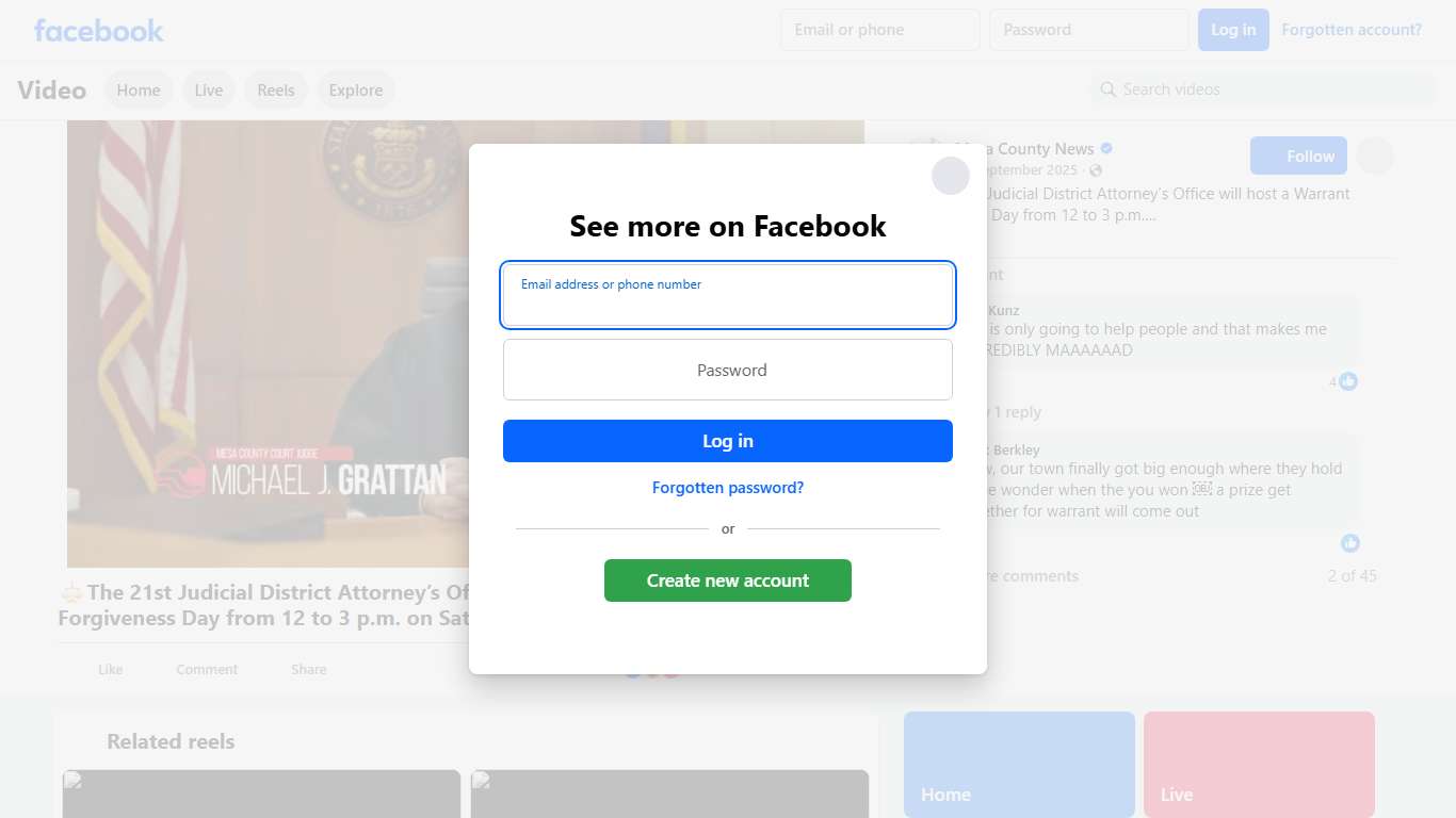 ⚖️The 21st Judicial District Attorney’s Office will host a Warrant Forgiveness Day from 12 to 3 p.m. on Saturday, Oct. 18, 2025, at the Mesa County Justice Center, 125 N. Spruce St. The goal is to assist individuals with active warrants in obtaining a new court date and potentially resolving their entire case. No arrests will take place at this event if you have a qualifying warrant. Qualifying warrants include: Misdemeanor Petty offense Traffic offense Felony 5 Felony 6 Drug felony 4 Probation 